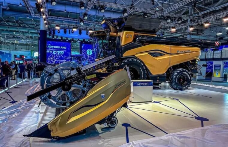 Agrishow 2025: New Holland lança colheitadeira CR11 com 775 cv e plataforma de 61 pés