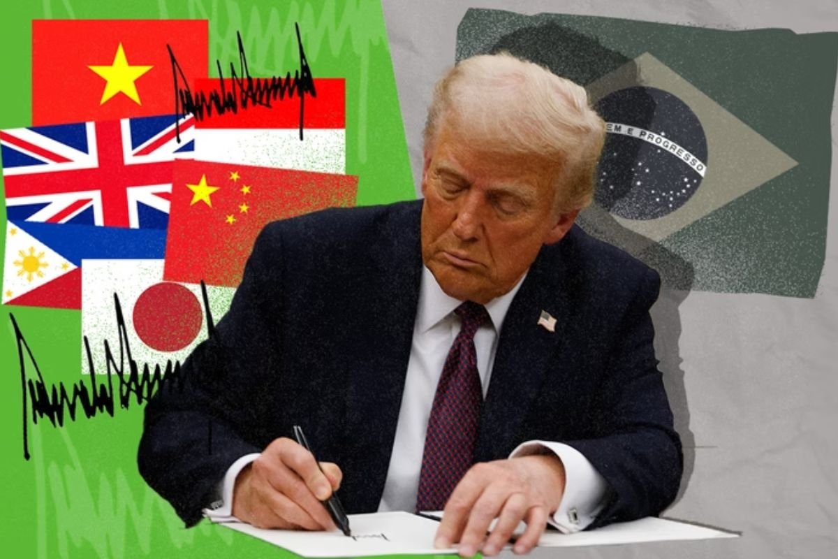 Trump assina ordem que impõe tarifa de 50% sobre produtos do Brasil a partir de 1º de agosto
