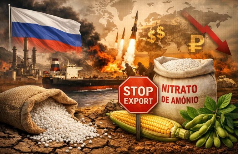 Crise global de fertilizantes se agrava com restrições da Rússia e tensões no Oriente Médio