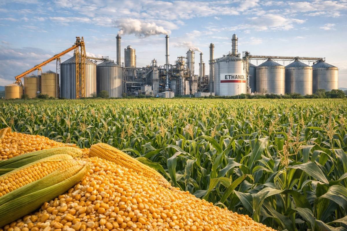 Expansão do etanol no Brasil intensifica demanda por milho e reposiciona a matriz de bioenergia