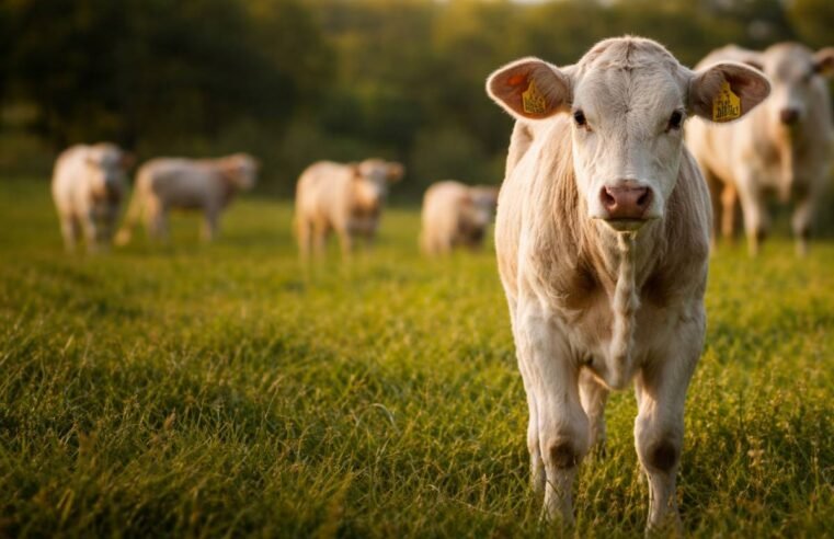 Bezerro em pastagem com foco em custos e ágio na pecuária de corte
